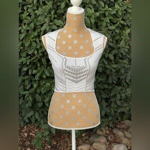 RVN New York White and Silver top XS